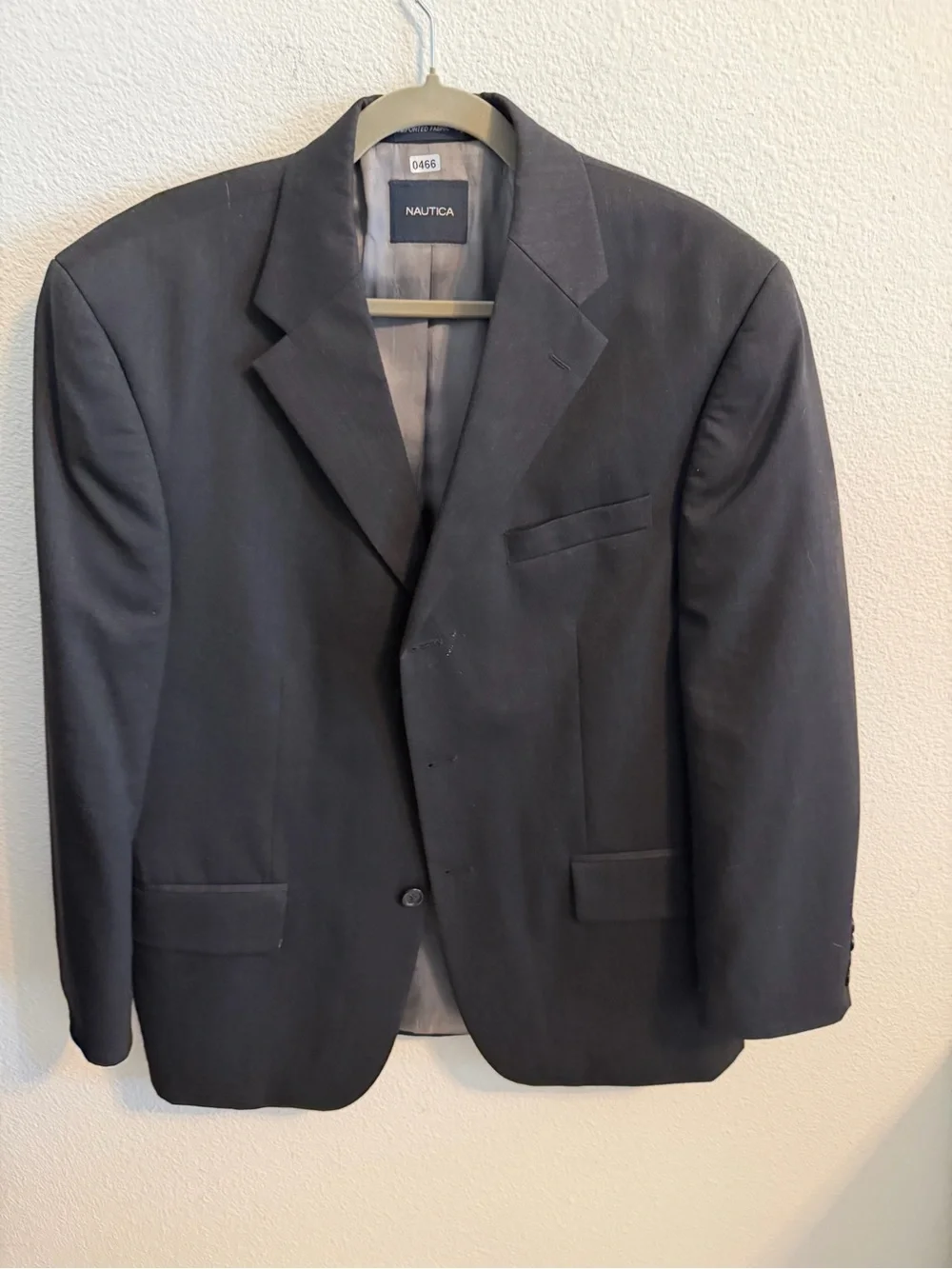 Nautica Men's Black Single-Breasted Sport Coat